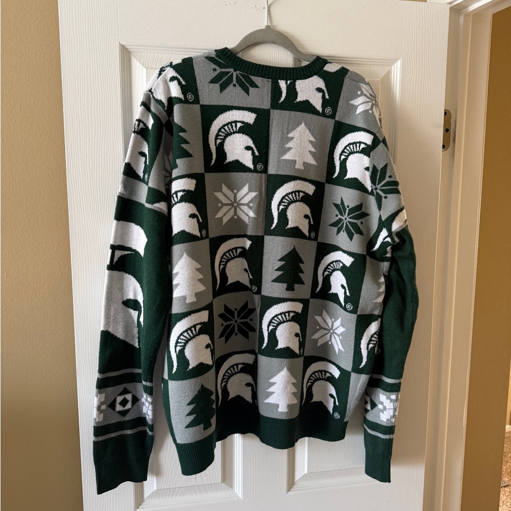 Michigan State University Christmas Sweater - Picture 2 of 3